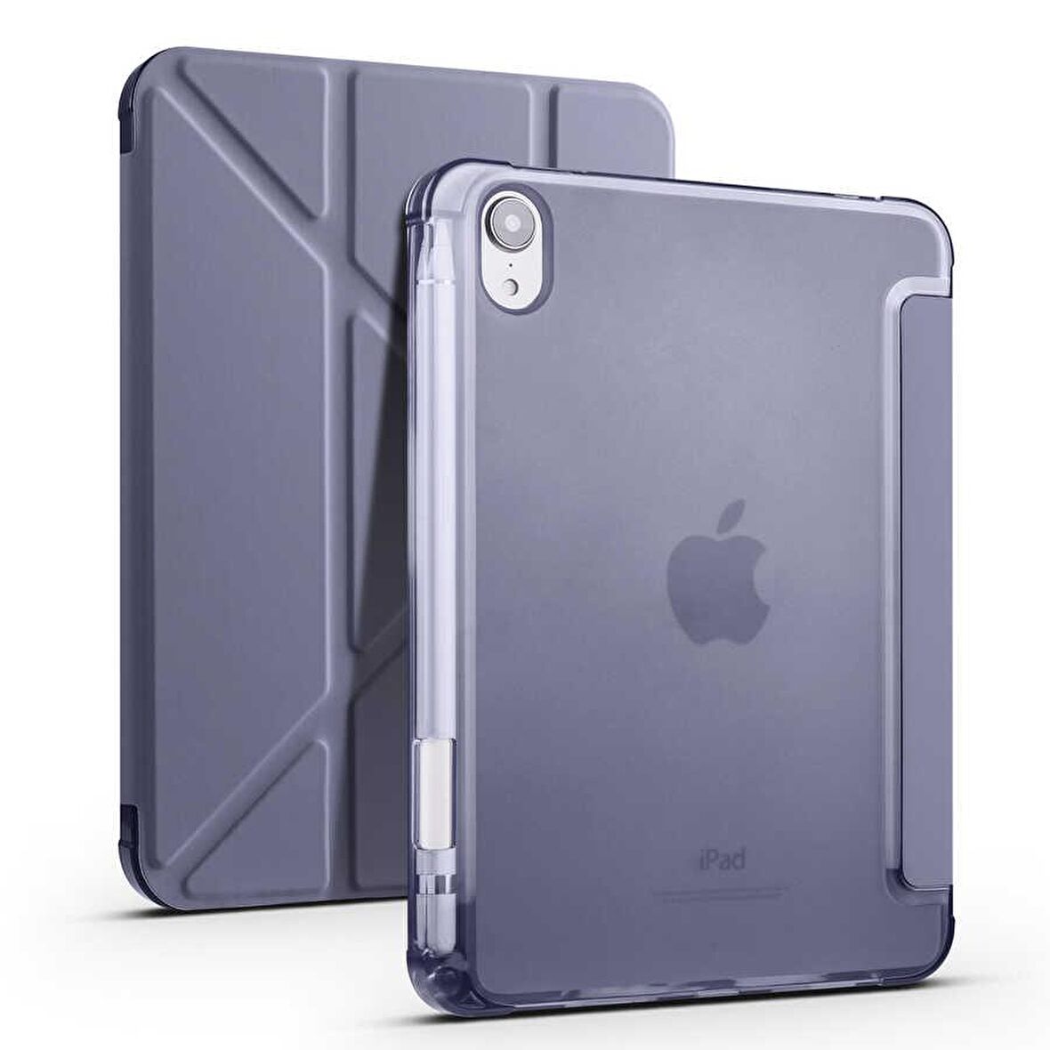 Apple iPad Mini 2021 (6.Nesil) Kılıf Kalemlikli Premium Standlı Katlanabilir Uyku Modu Özellikli Tablet Kılıfı