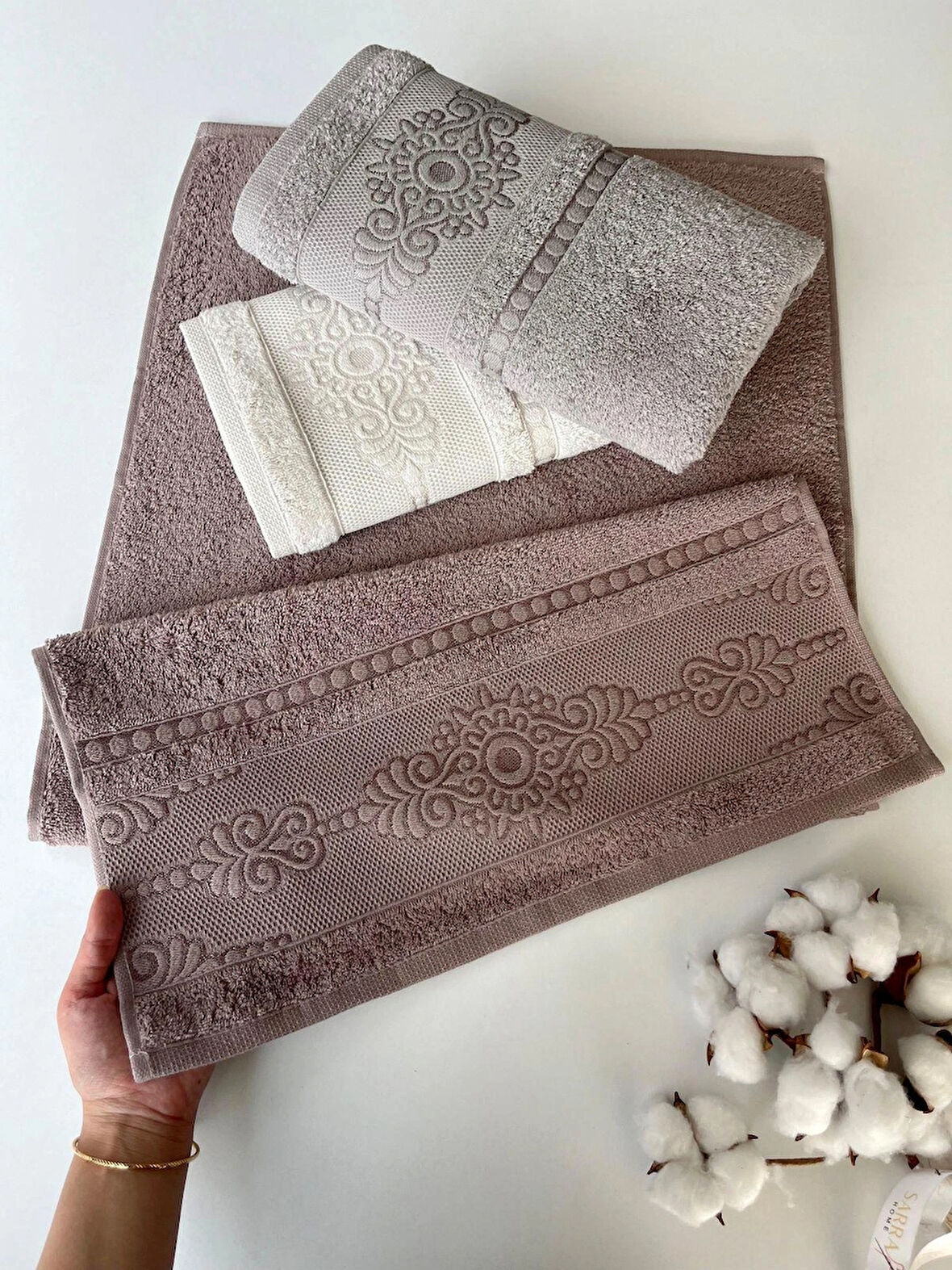 50x90 LOTUS 3'LÜ HAVLU V1