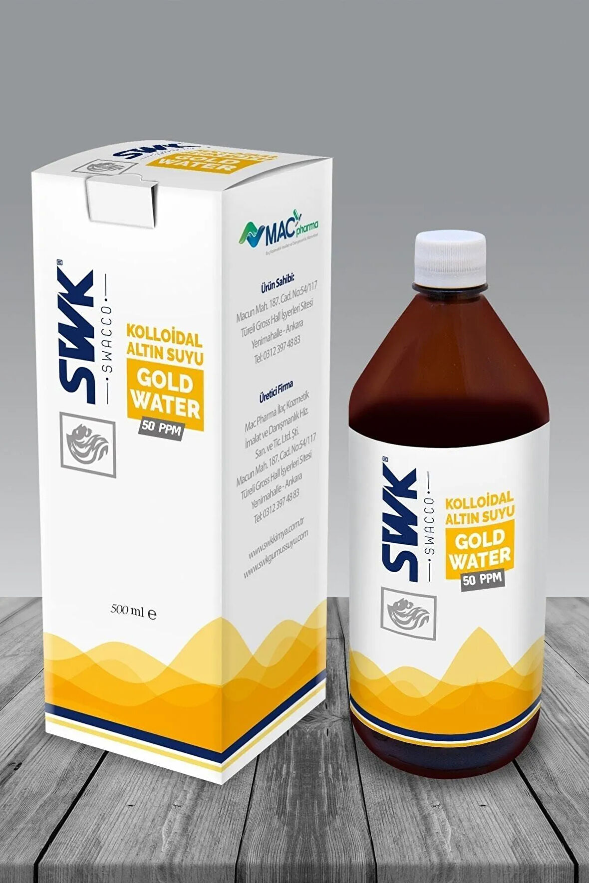 Kolloidal Altın Suyu 50 PPM 500 ml