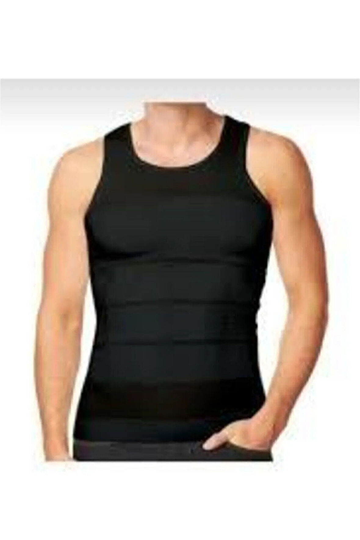 Erkek Fit Beden Sıkı Duruş Korse Atlet