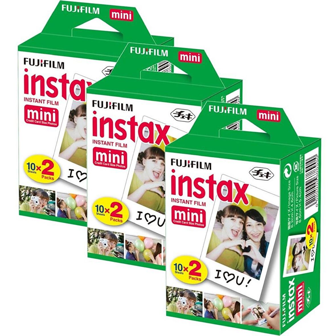 Instax mini 20'li Film 3'lü Set 60 Poz