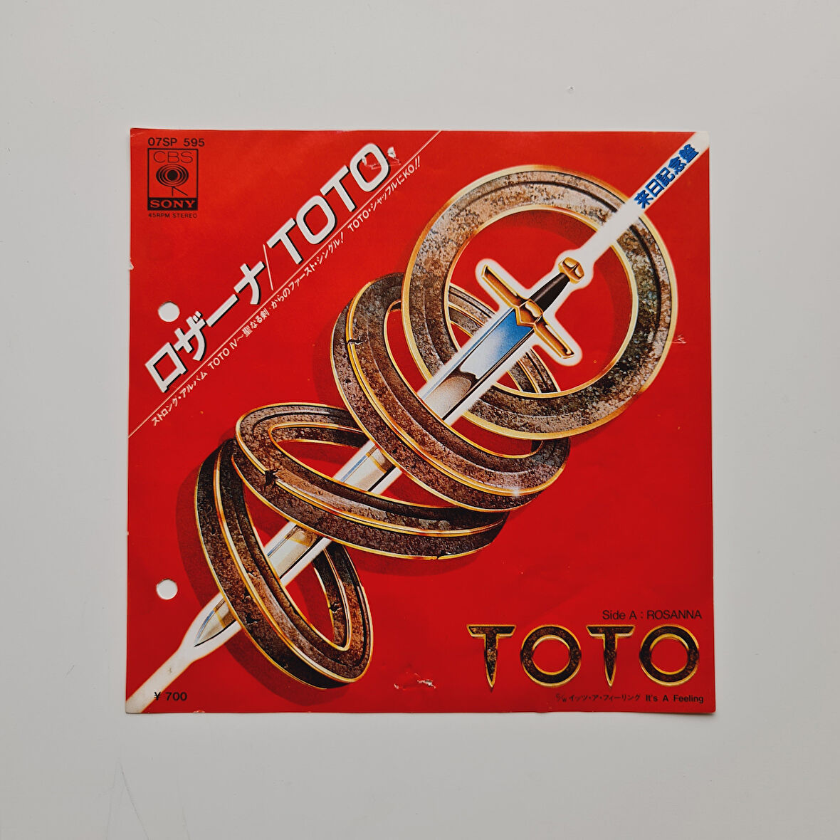 Toto – Rosanna / It's A Feeling