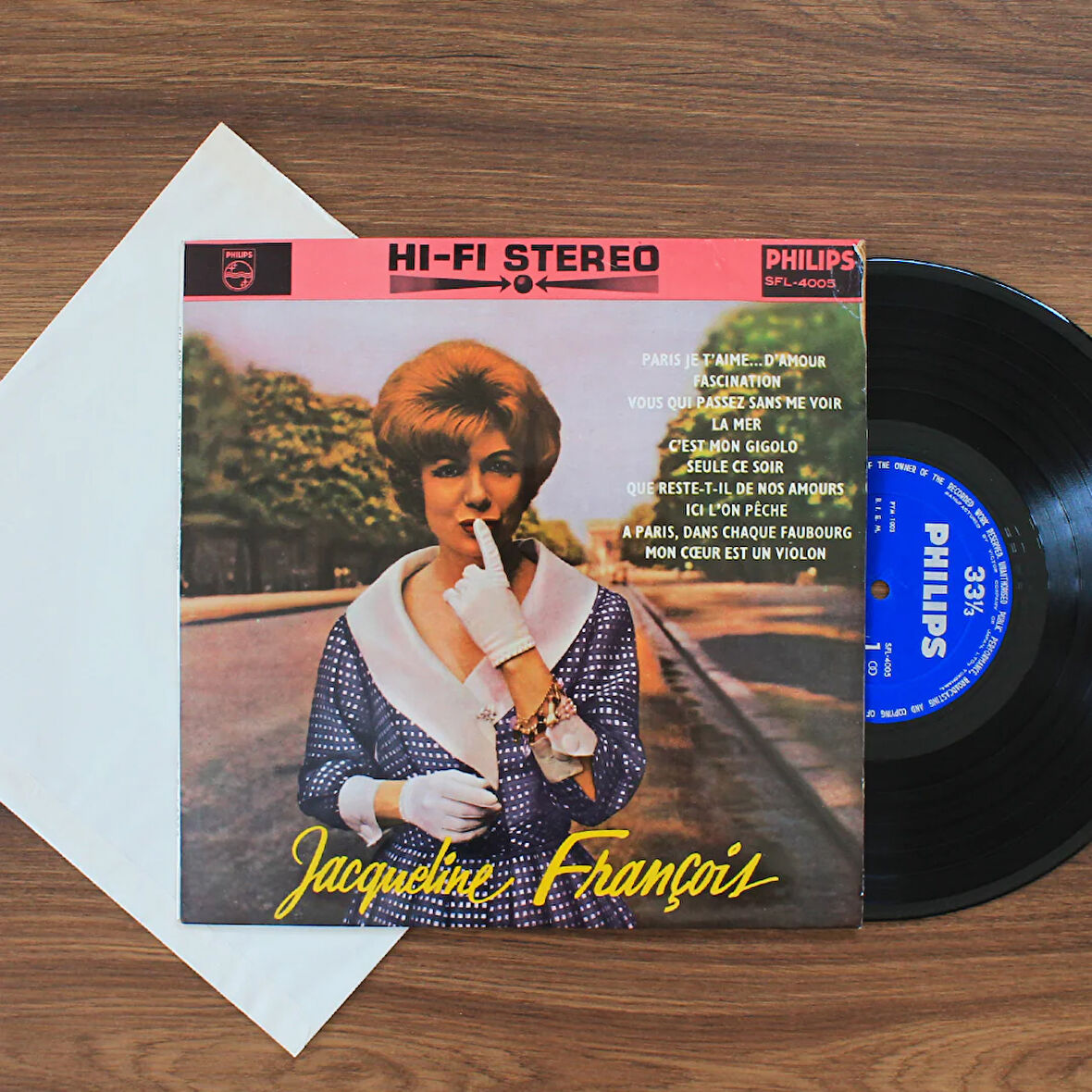 Jacqueline François – Paris Je T'aime (10'' Plak)