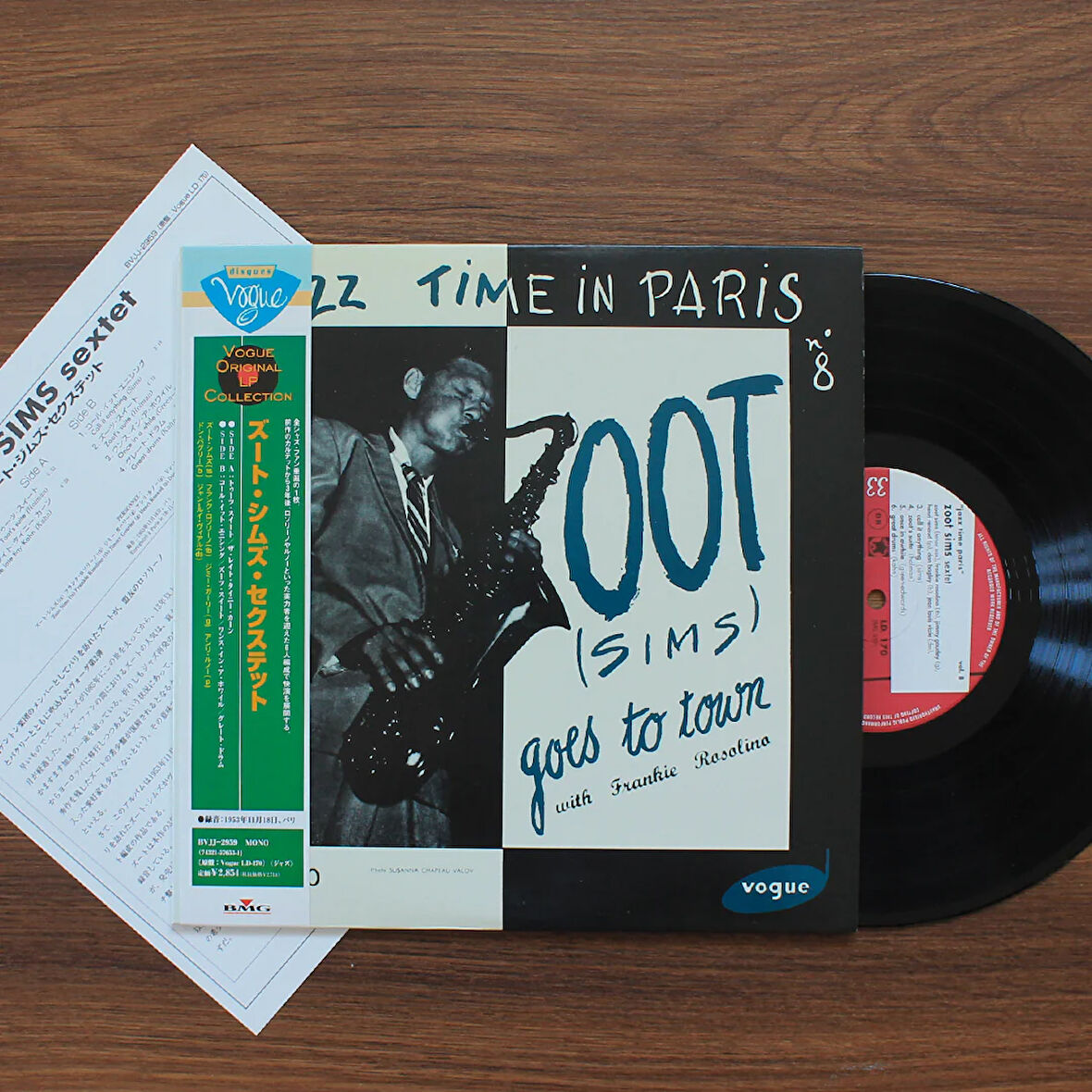Zoot Sims – Zoot Goes To Town: Jazz Time Paris, Vol. 8 (10'' Plak)