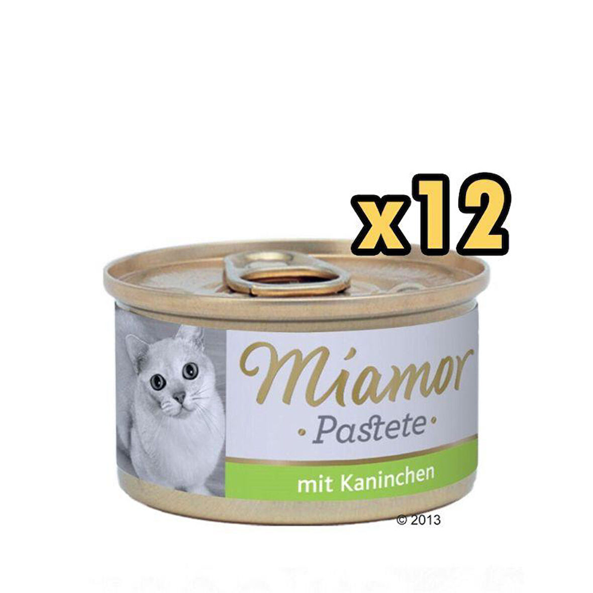 Miamor Pastete Tavşanlı Yetişkin Konserve Kedi Maması 85 Gr X 12 Adet