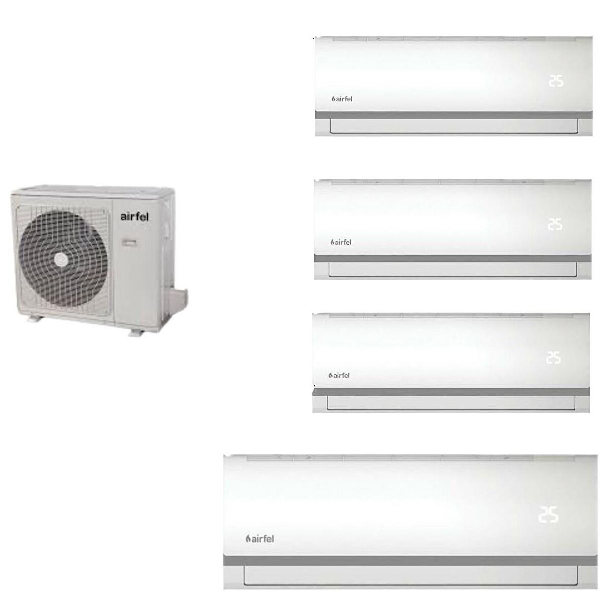 Airfel 3+1 İnverter 9+12+24 42000 Btu/h A+++ Enerji Sınıfı R32 İnverter Multi Split Duvar Tipi Klima