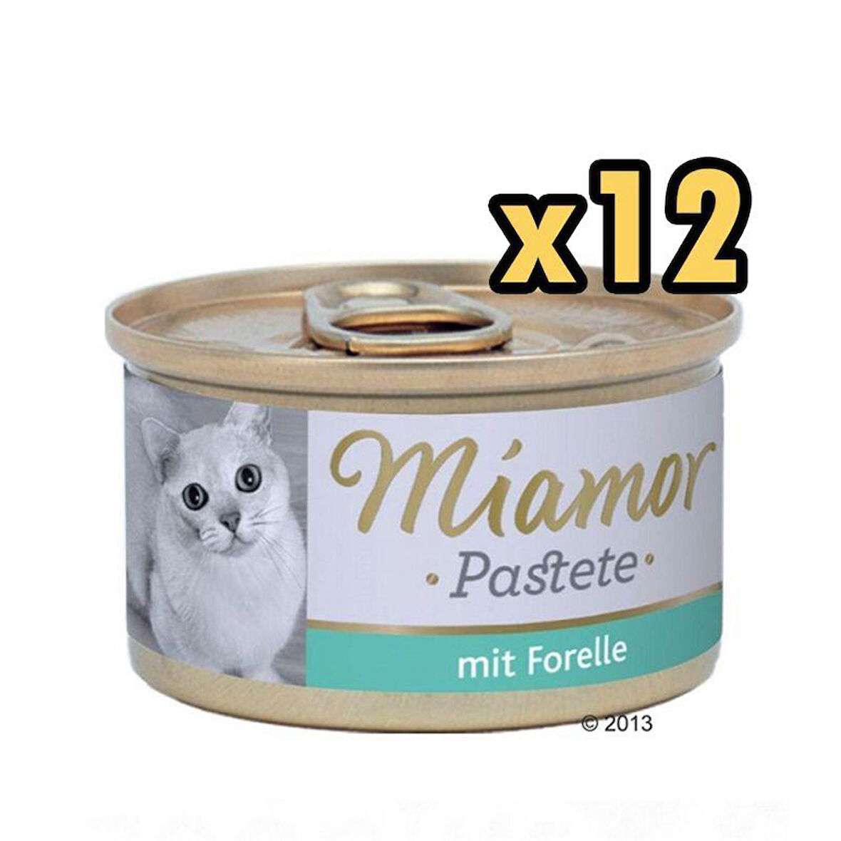 Miamor Pastete Alabalıklı Yetişkin Konserve Kedi Maması 85 Gr X 12 Adet