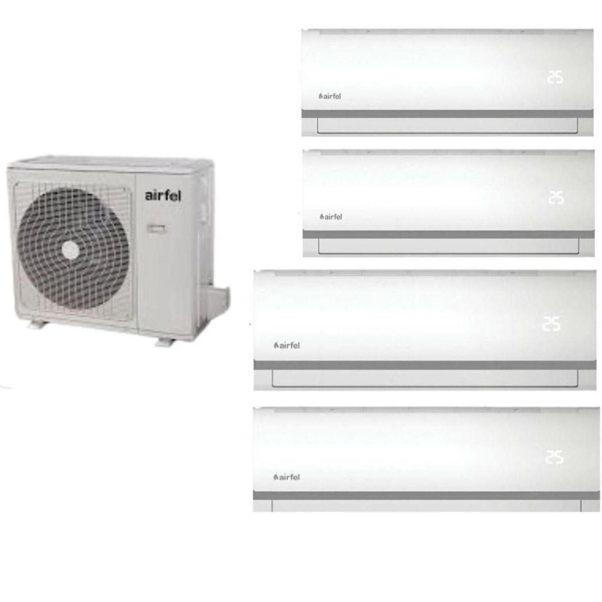 Airfel 4+1 İnverter 9+9+12+12 42000 Btu/h A+++ Enerji Sınıfı R32 İnverter Multi Split Duvar Tipi Klima