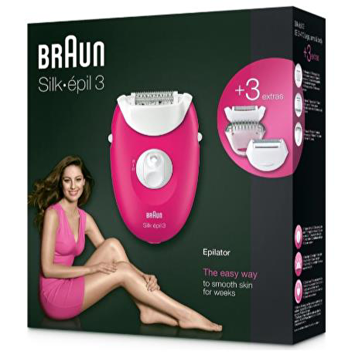 Braun Silk Epil 3 3410 Işıklı Epilatör