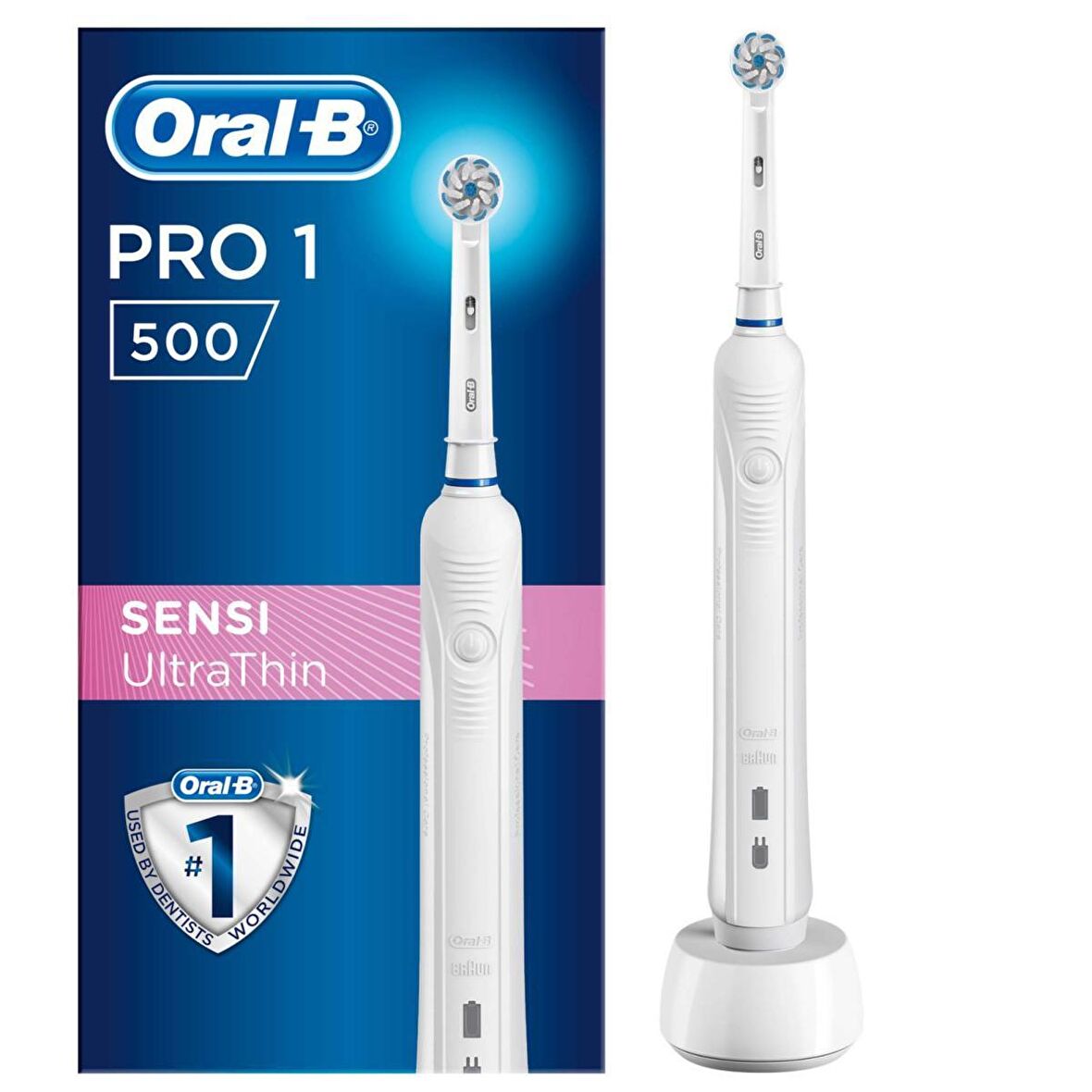Oral-B Pro 1   500  Şarjlı Diş Fırçası Sensi Ultra Thin