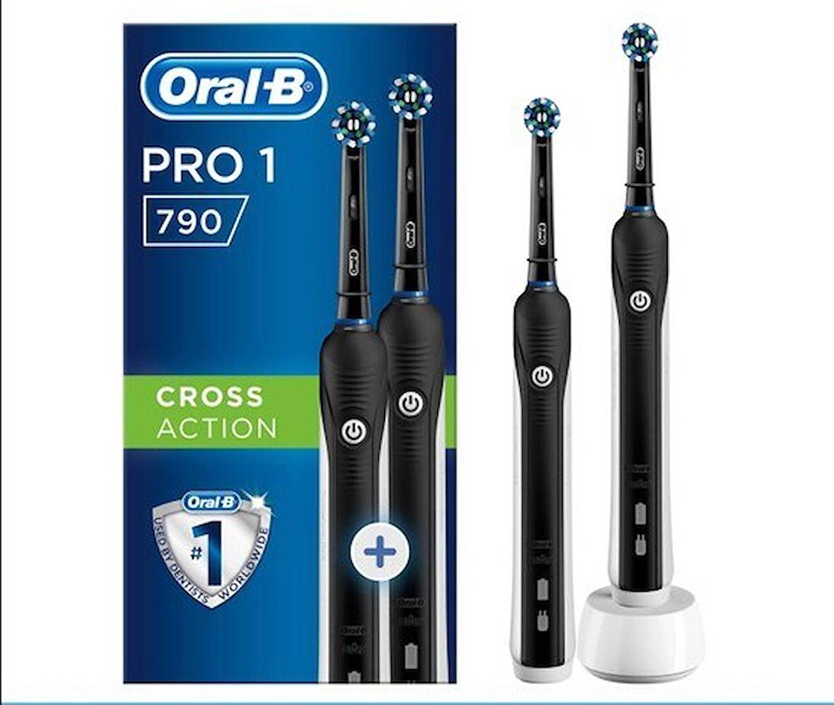 Oral-B Pro 790 Şarj Edilebilir Diş Fırçası 2'li Paketi