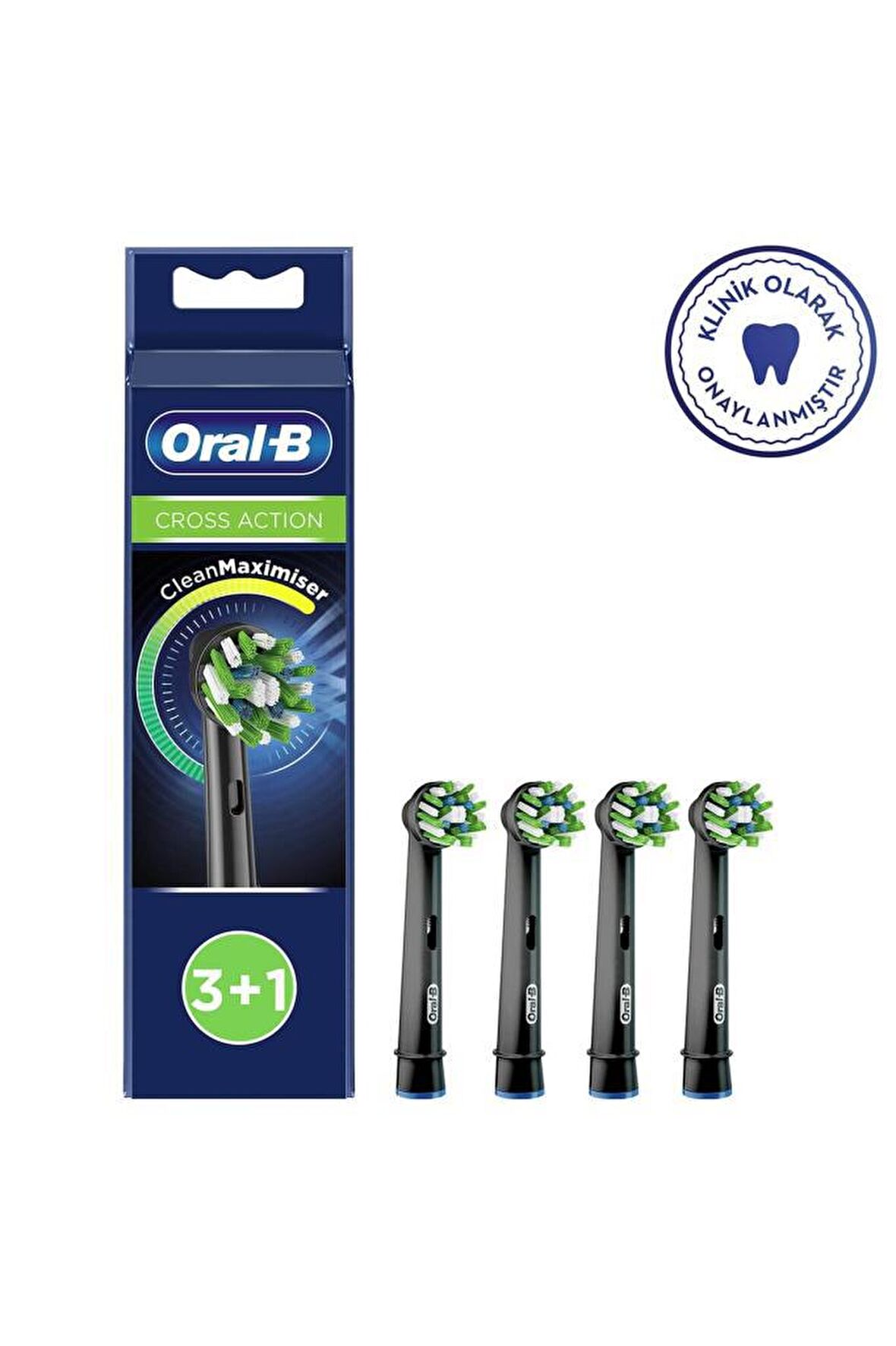 Oral-B Cross Action Cleanmaximizer 4'lü Şarjlı Diş Fırçası Yedeği