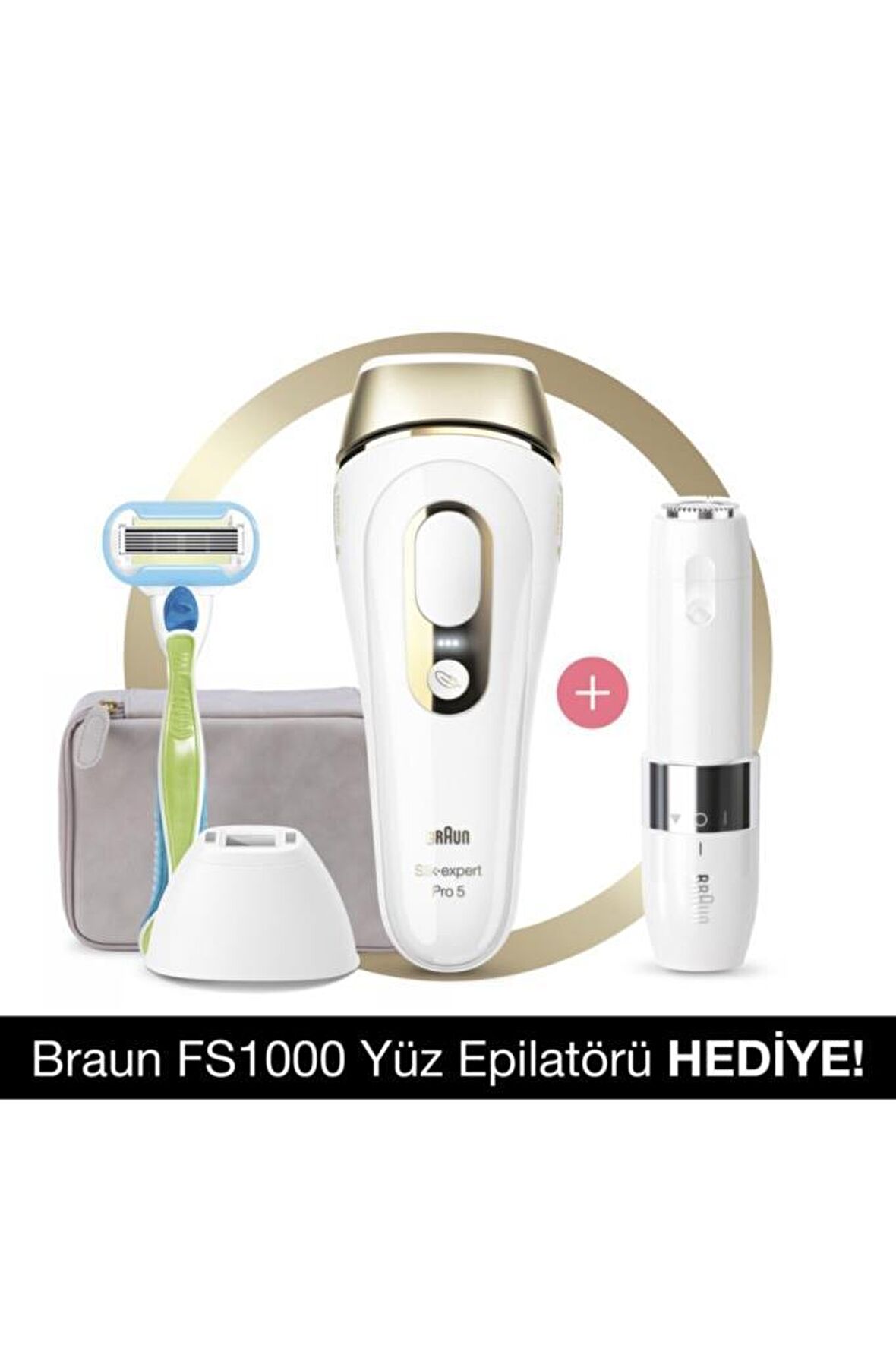 Braun Silk Expert PL5129 IPL Cihazı + FS1000 Mini Düzeltici