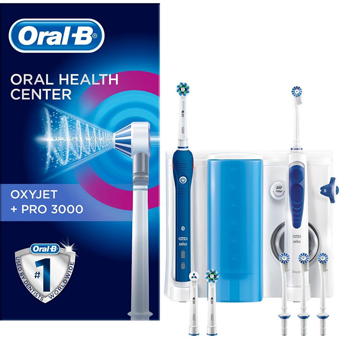 Oral-B Oxyjet Ağız Duşu + Pro 3000 Sarj Edilebilir Diş Fırçası