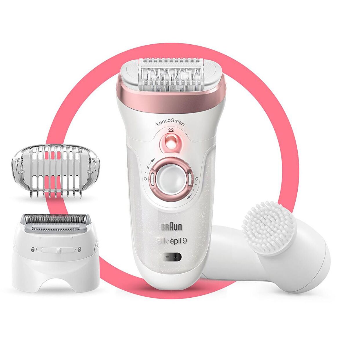 Braun Silk Epil 9 9855 SensoSmart 3 in 1 Kablosuz Islak/Kuru Işıklı Şarjlı Epilatör