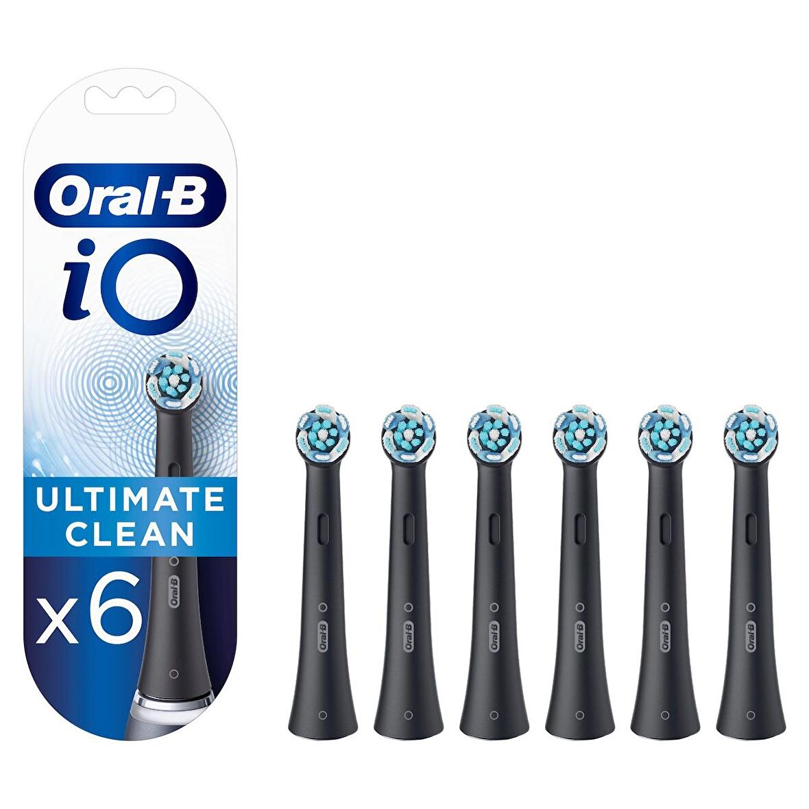 Oral-B iO Ultimate Clean Siyah Diş Fırçası Yedek Başlığı 6 Adet