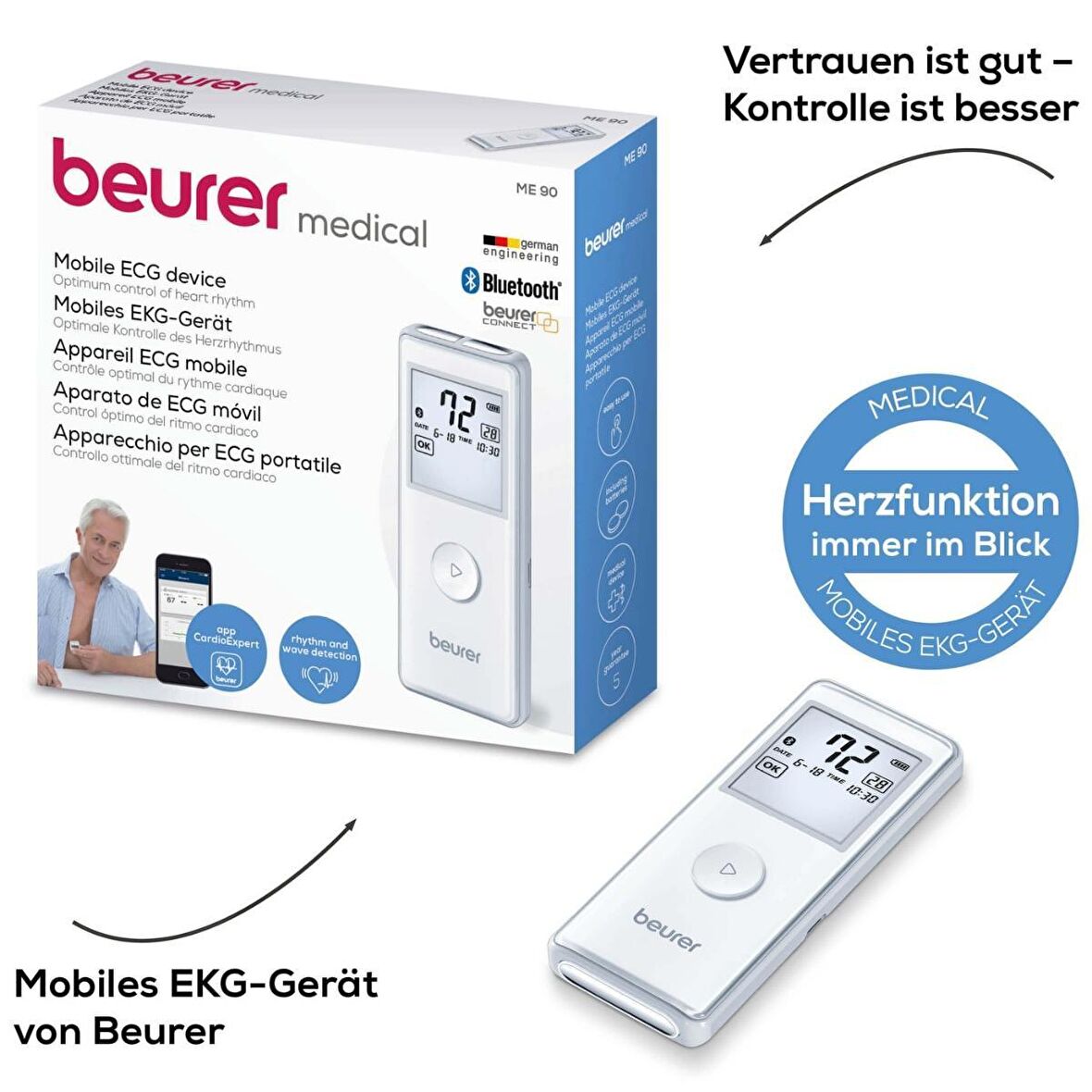 BEURER ME 90 KİŞİSEL MOBİL EKG-ECG CİHAZI