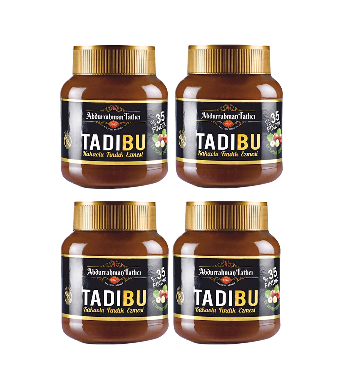 Abdurrahman Tatlıcı Tadıbu Kakaolu Fındık Ezmesi 4 x 330 G