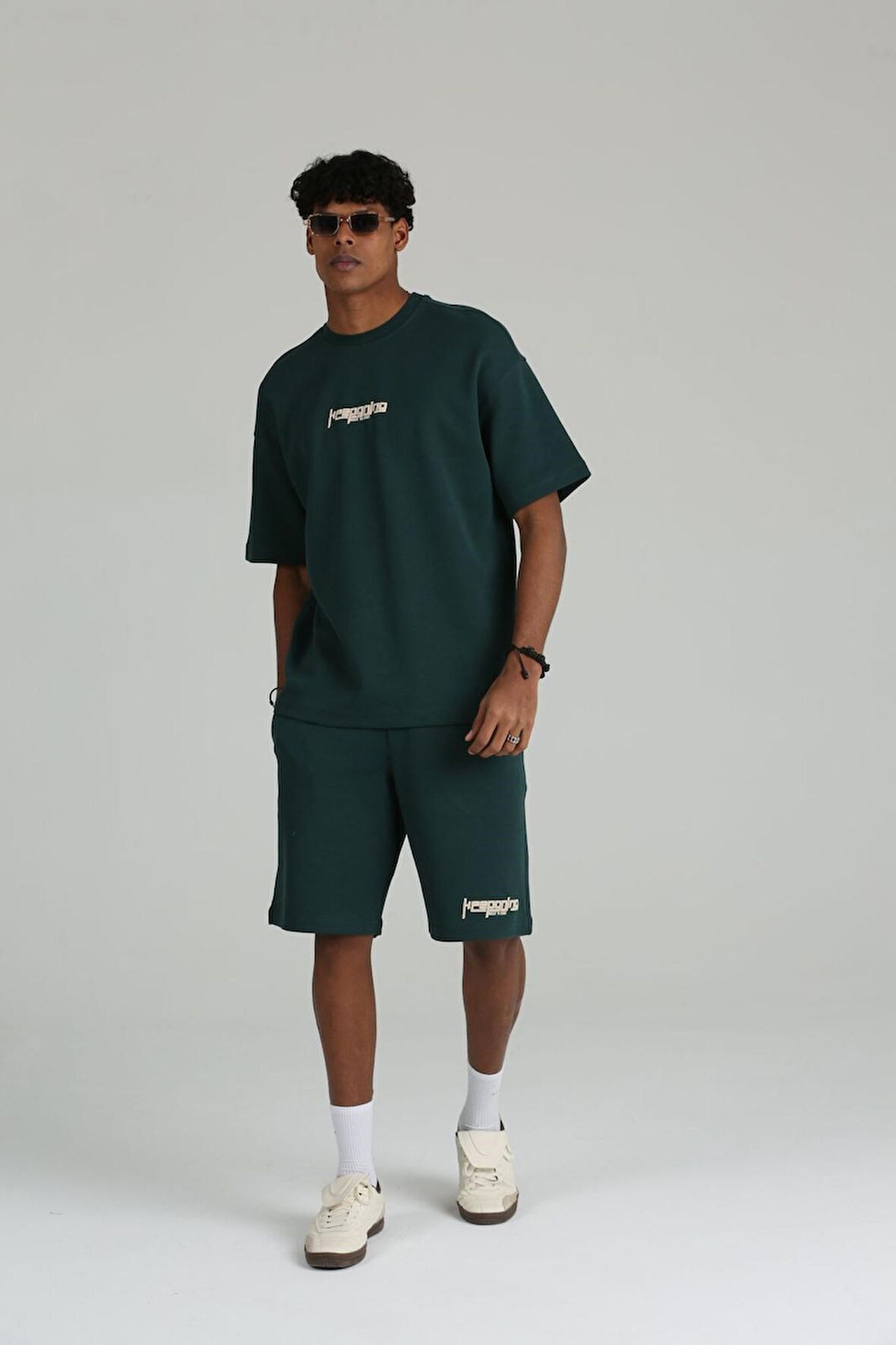 Erkek Keepgoing  Baskılı 2 İplik Şort Tişört Takımı