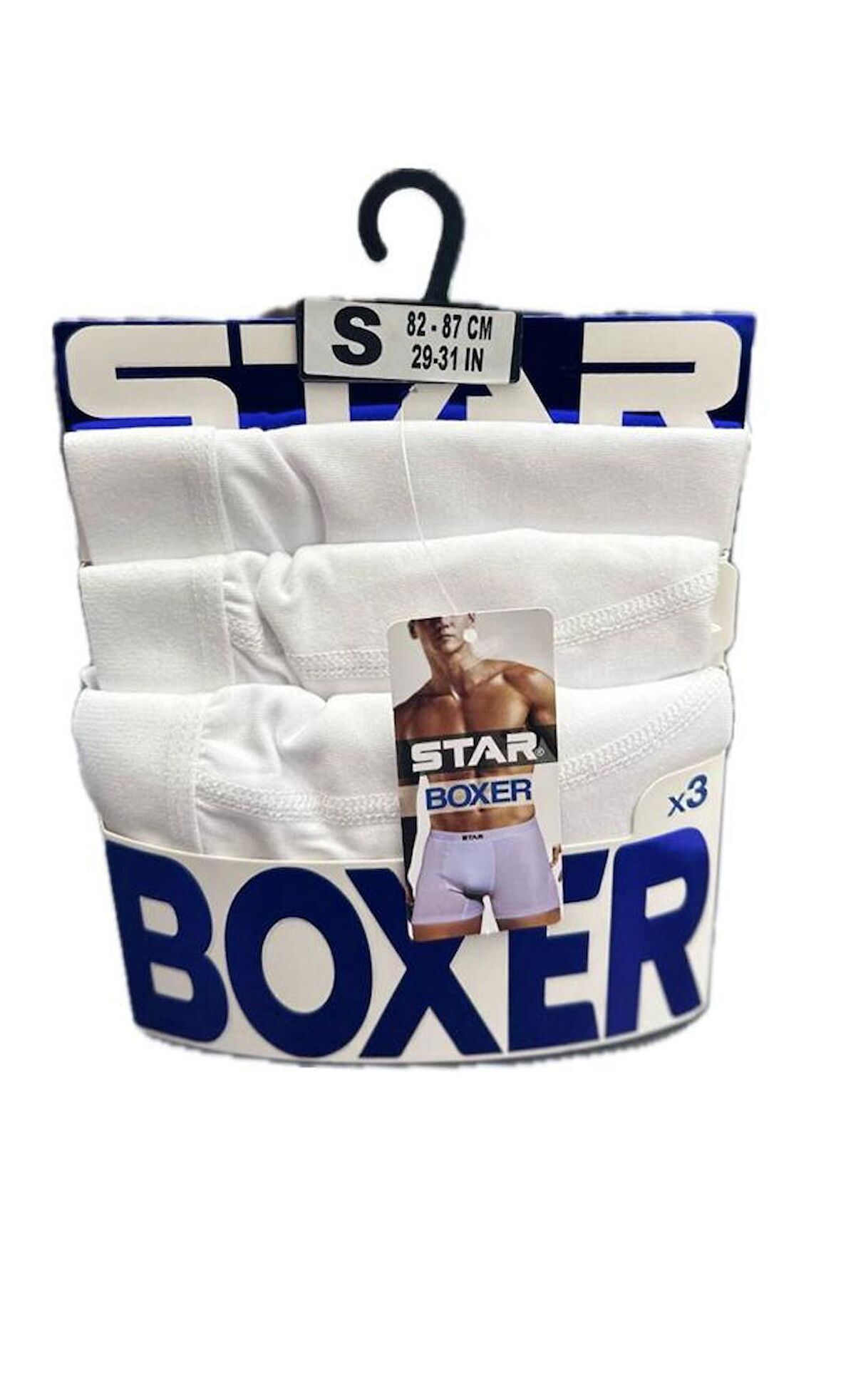 STAR 3 LÜ ERKEK JAKAR KEMER LYCRALI BOXER 