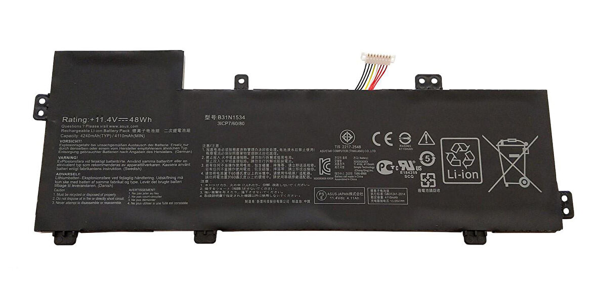 Asus UX510UX-CN121T Batarya
