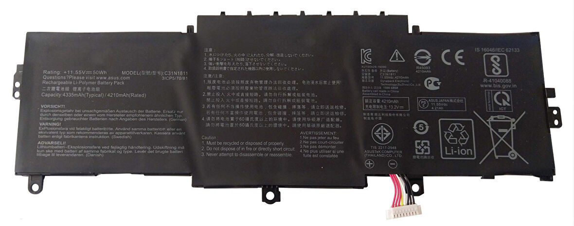 Asus ZenBook 14 UX433FN-A5085T Batarya