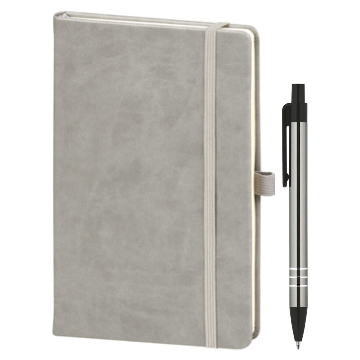 VIP Hediyelik Set - Defter ve Kalem - (2’lİ Kurumsal Hediye Seti) - 4220 GRİ