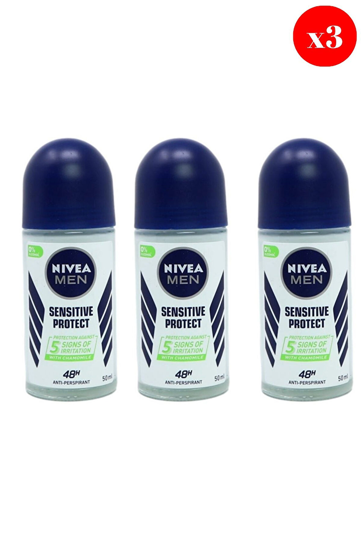 Nivea Hassas Koruma 48 Saat Men Roll On 50 Ml X3 ADET