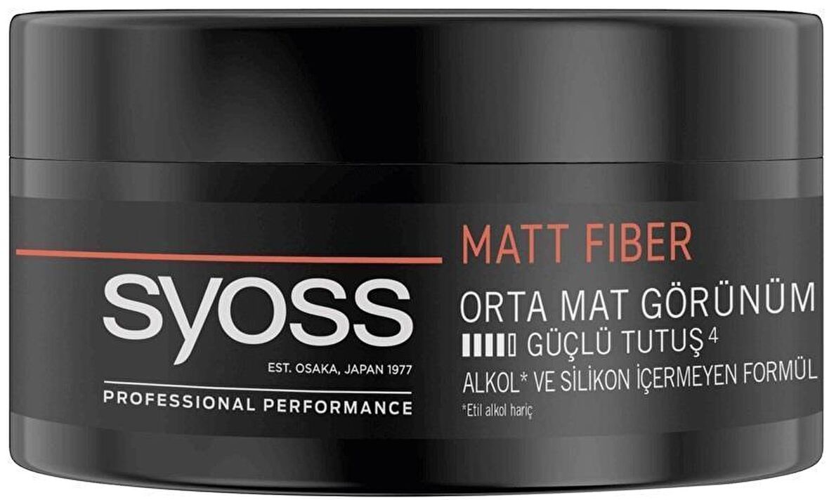 Syoss Matt Fıber Wax Güçlü Orta Mat Görünüm 100 Ml