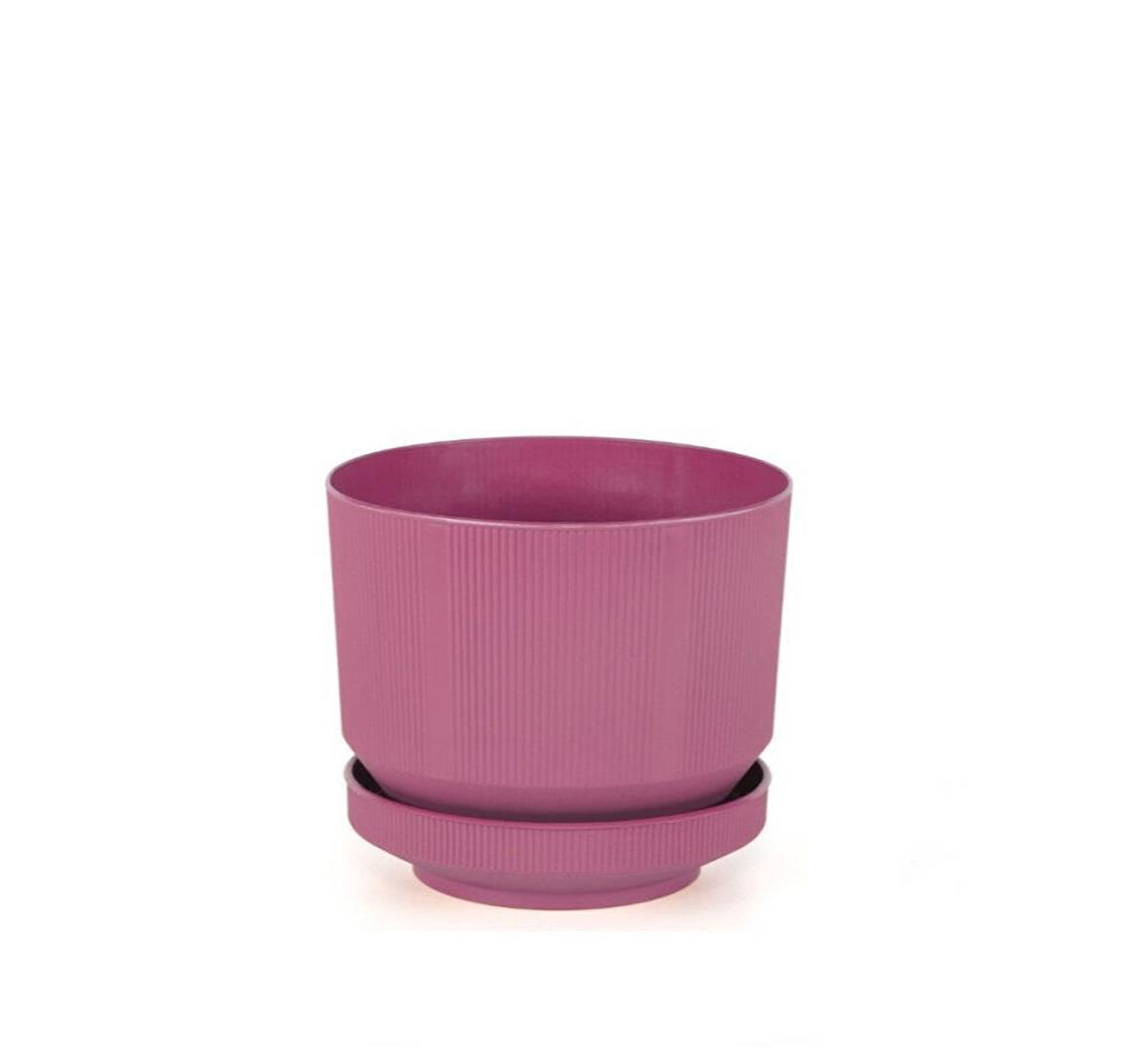 Omnipazar SO-S283 Dekoratif Tabaklı Lüks Çizgi Desenli Saksı 6 Litre