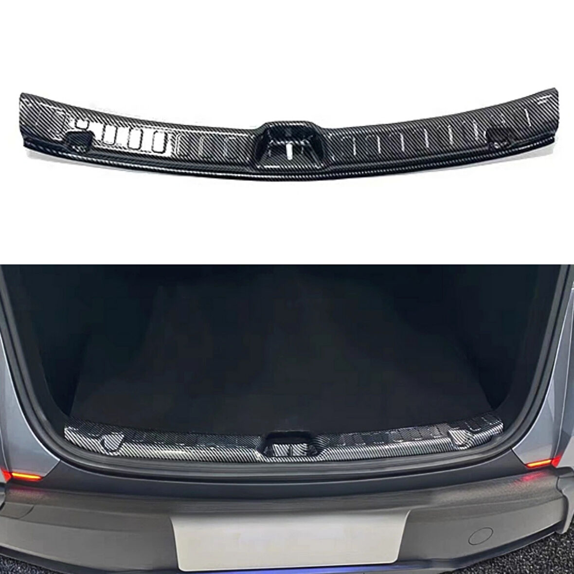 TESLA MODEL Y JUNİPER ABS Karbon Fiber Arka Bagaj Kapısı Eşiği Koruyucu