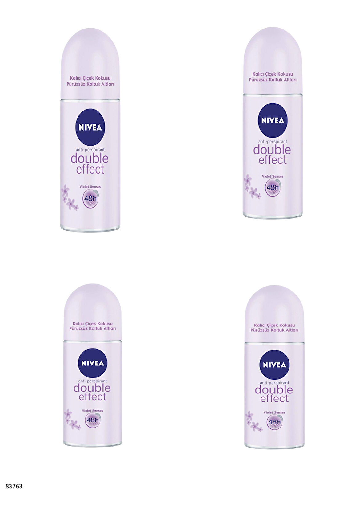 83763 NIVEA DOUBLE EFFECT ROLL-ON  4 ADET