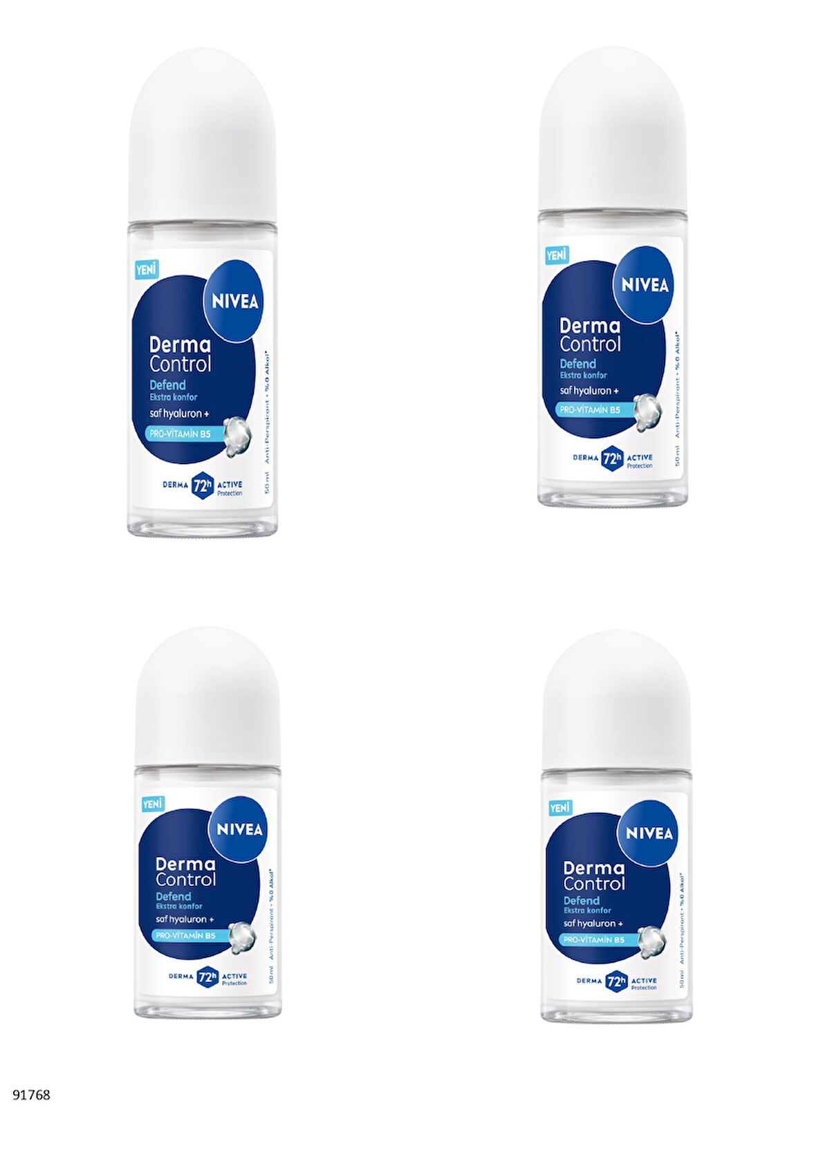91768 NIVEA Derma Control Defend Roll-On  4 ADET