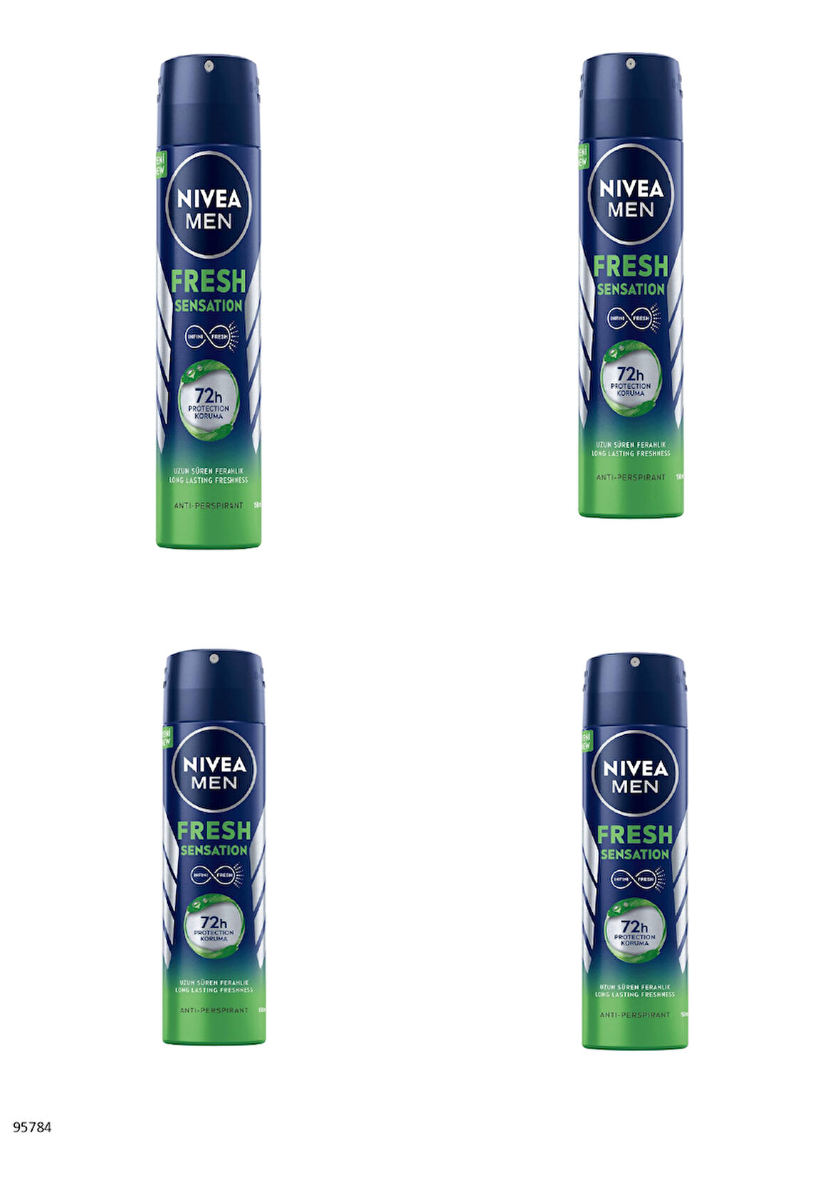 95784 NIVEA MEN Fresh Sensation Sprey  4 ADET