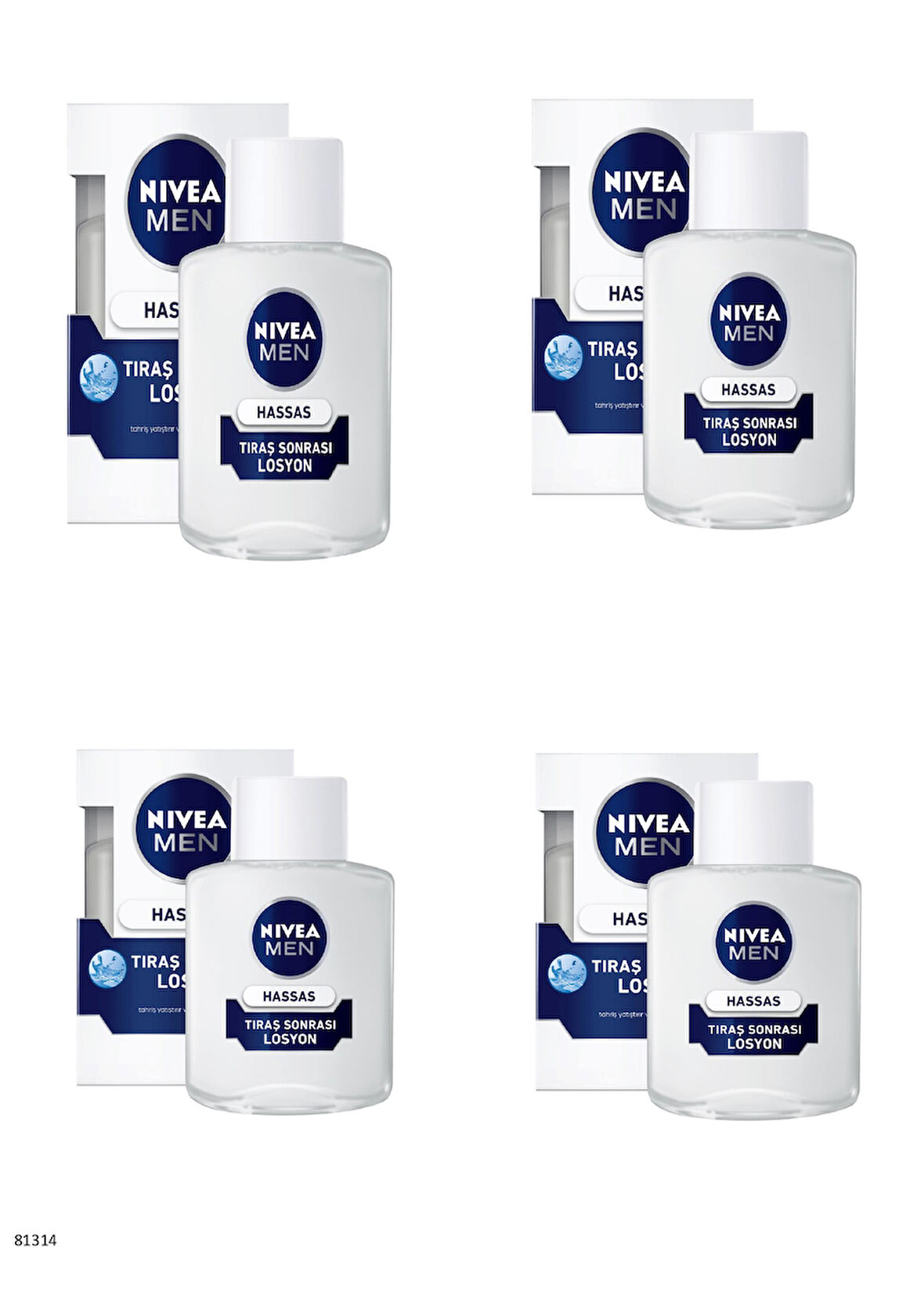 81314 NIVEA MEN HASSAS TIRAŞ SONRASI LOSYON  4 ADET
