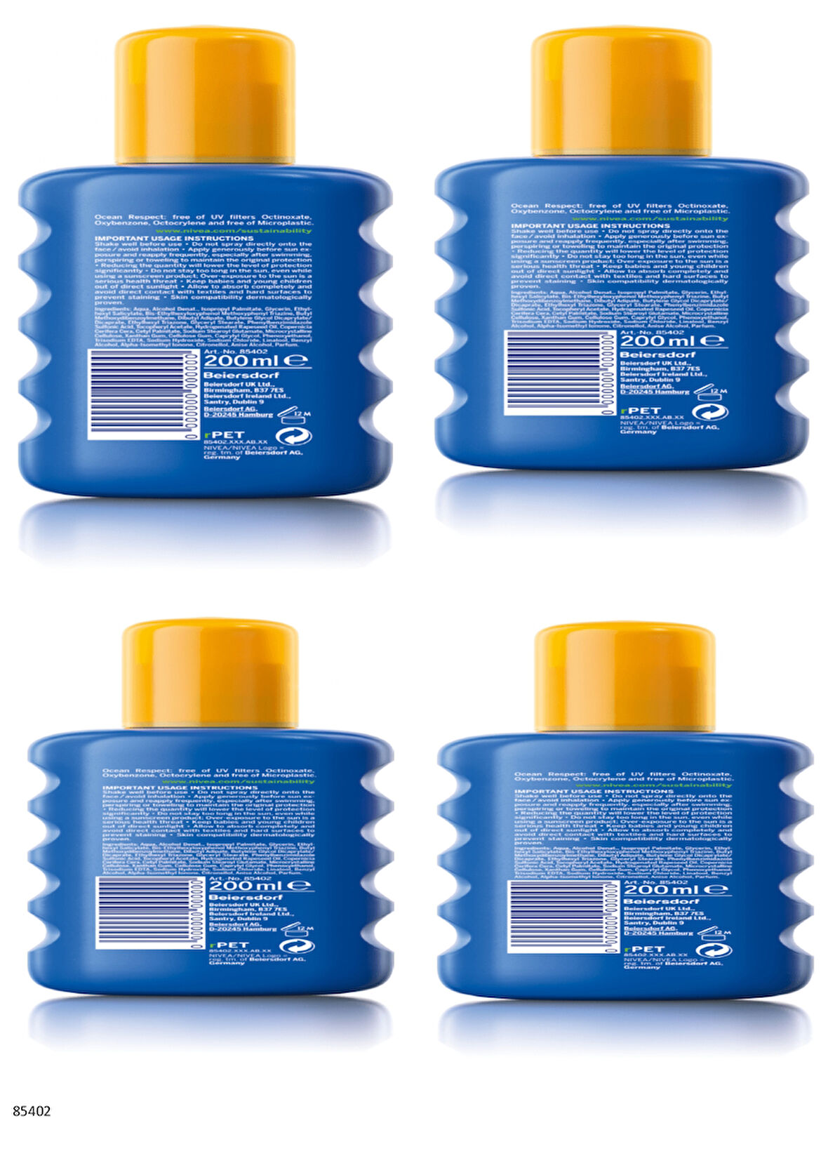 85402 NIVEA Koruma & Nem Güneş Spreyi GKF 30  4 ADET