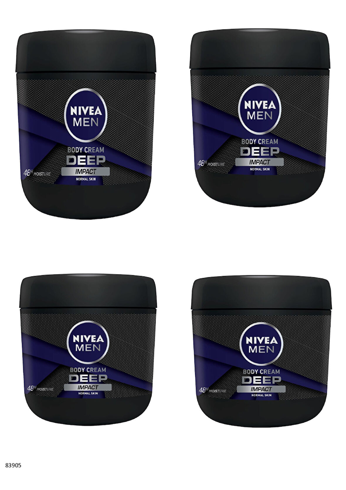 83905 NIVEA MEN DEEP EL VE VÜCUT BAKIM KREMİ  4 ADET
