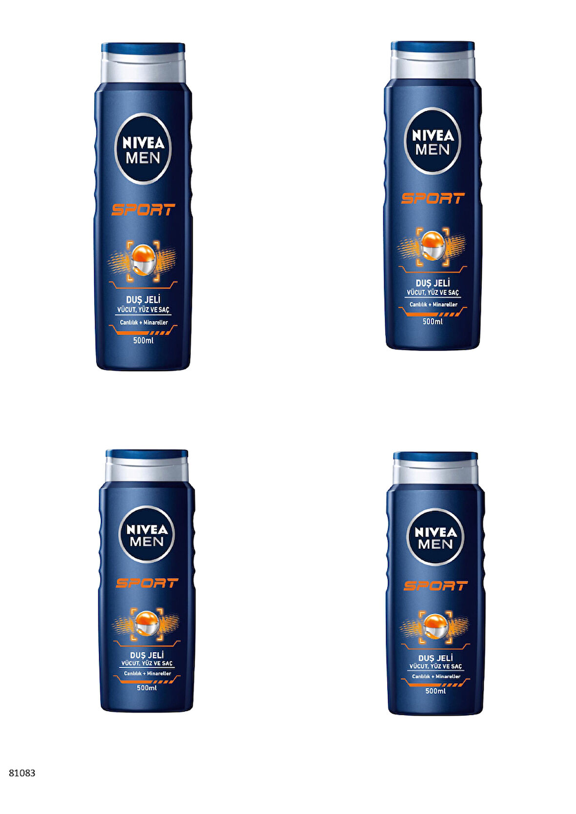 81083 NIVEA MEN SPORT DUŞ JELİ  4 ADET