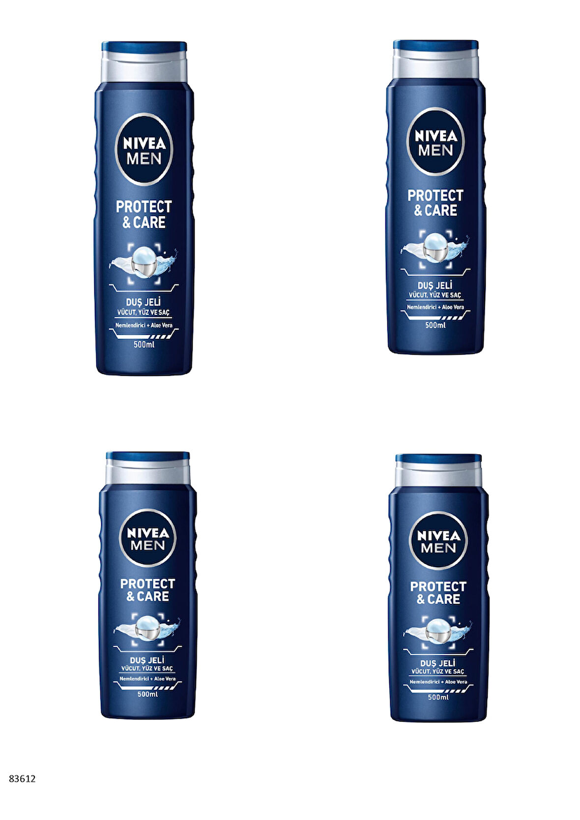 83612 NIVEA MEN PROTECT&CARE DUŞ JELİ  4 ADET