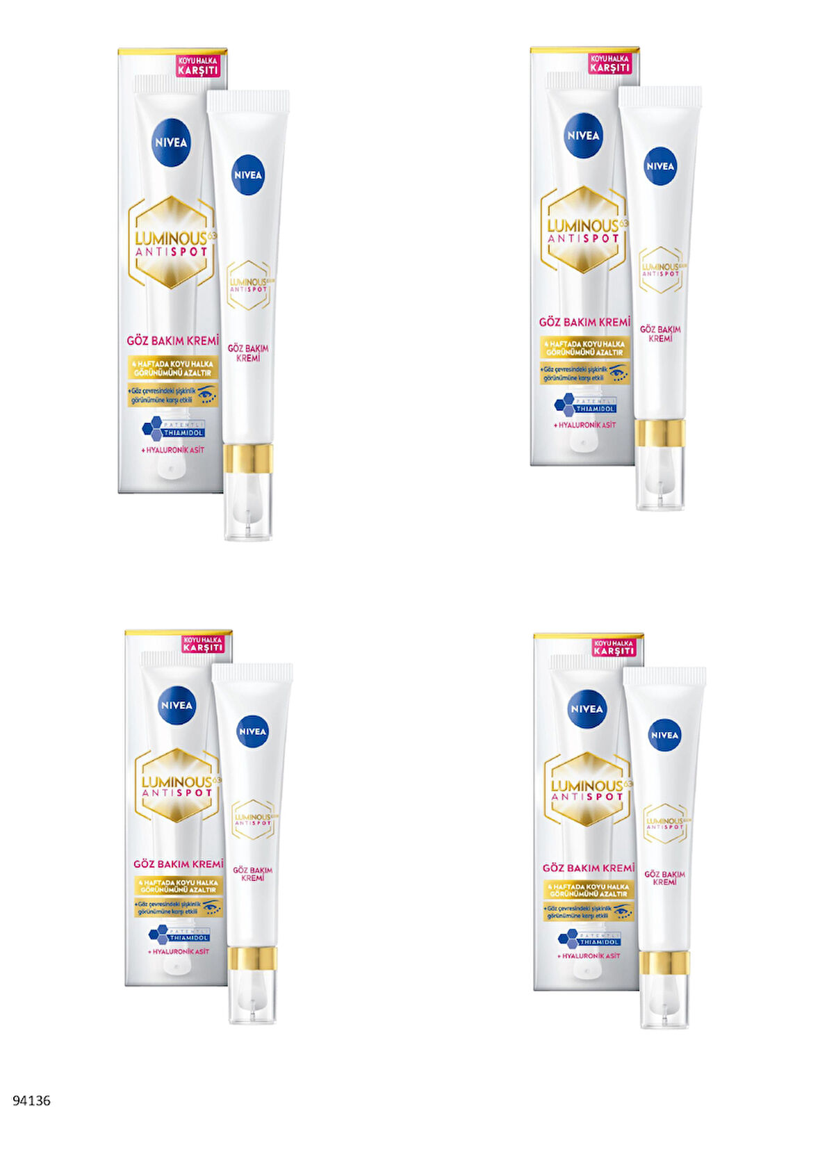 94136 LUMINOUS630® Koyu Halka Karşıtı Göz Bakım Kremi  4 ADET