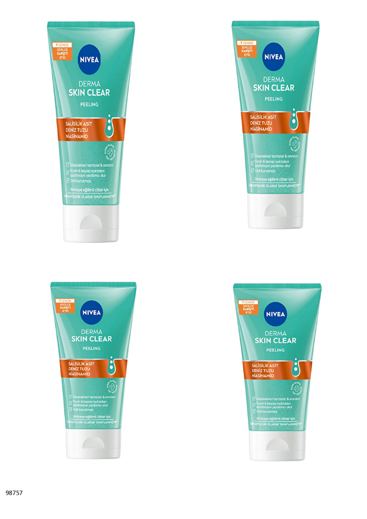 98757 NIVEA Derma Skin Clear Peeling  4 ADET