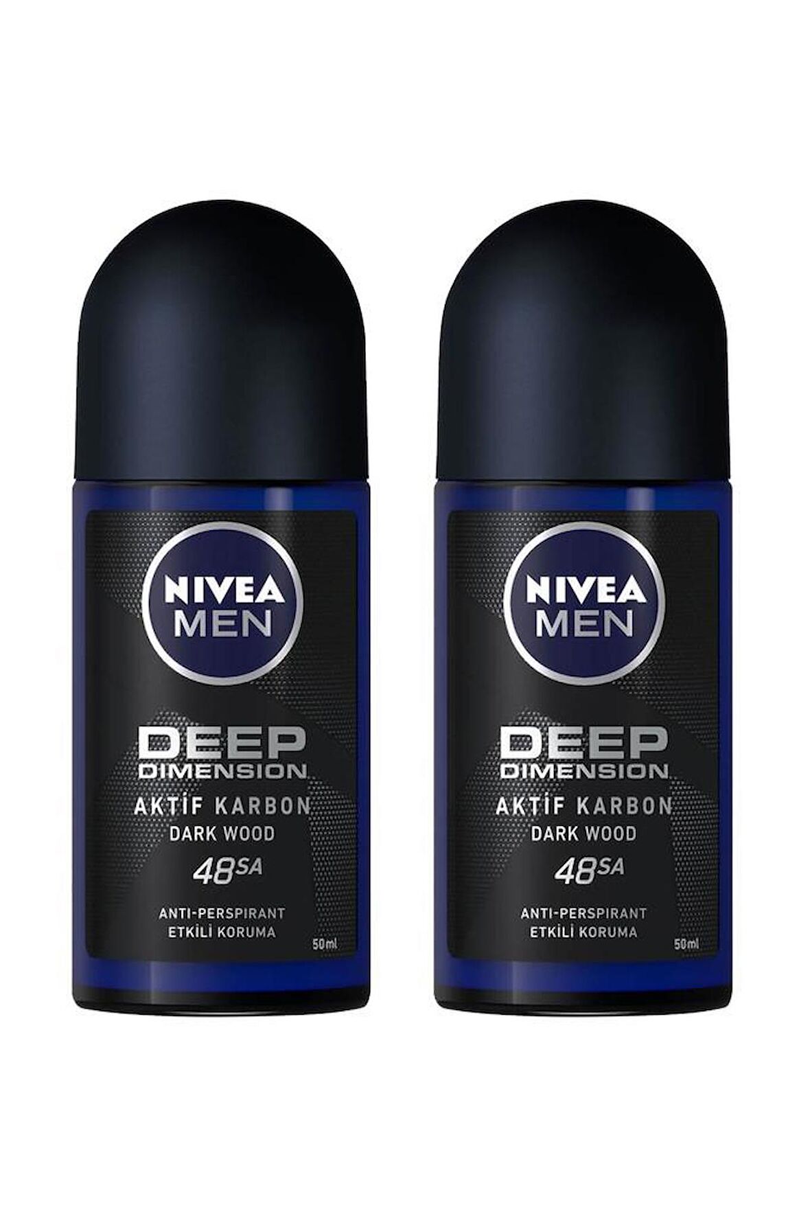 Nivea Erkek Roll-on Deep Dimension 50ml X2