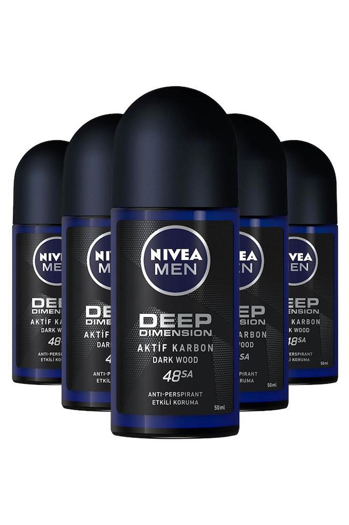 Nivea Erkek Roll-on Deep Dimension 50ml X5