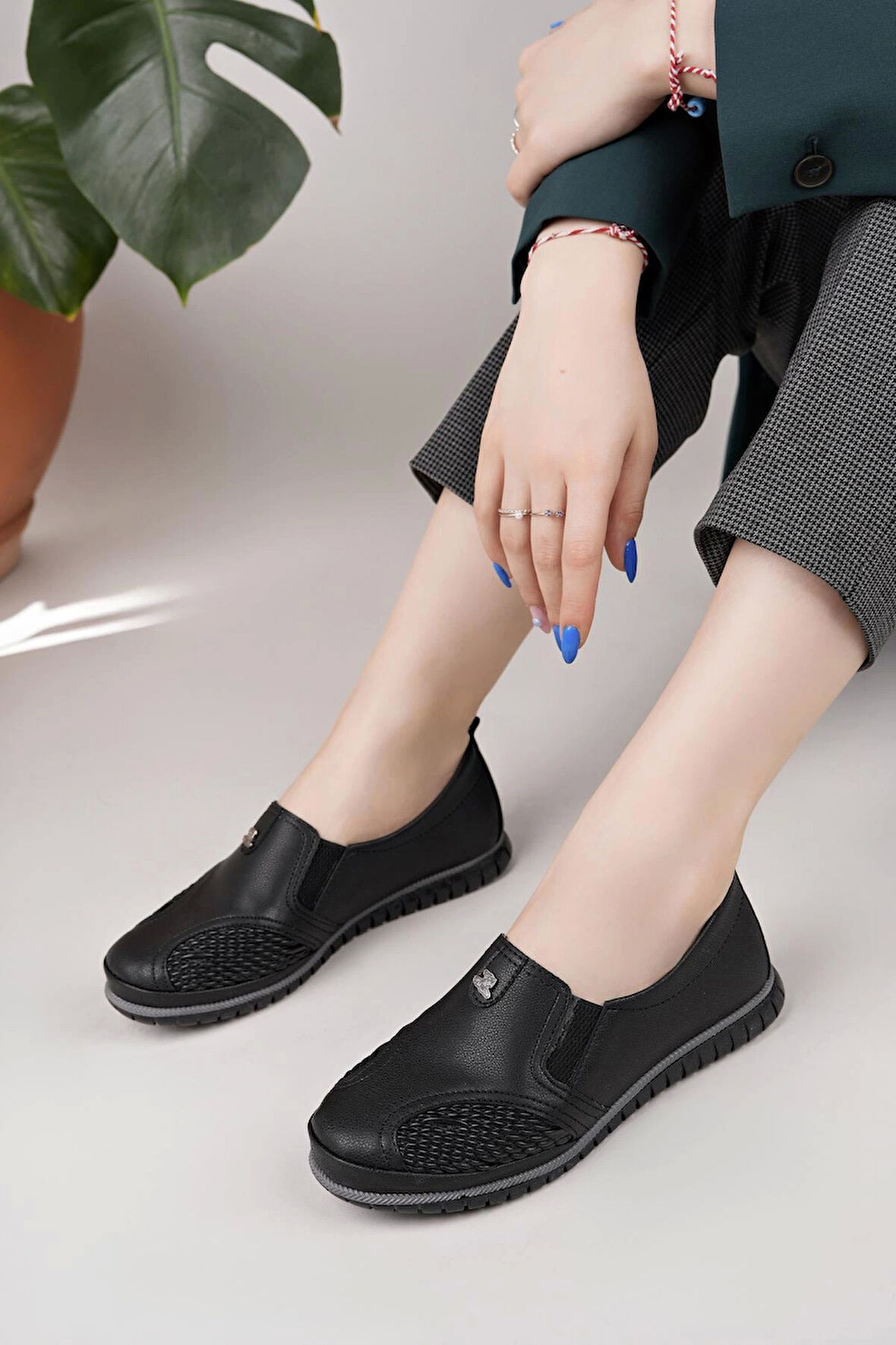 Nesil Shoes Selena 347 Siyah Günlük kadın Ayakkabı