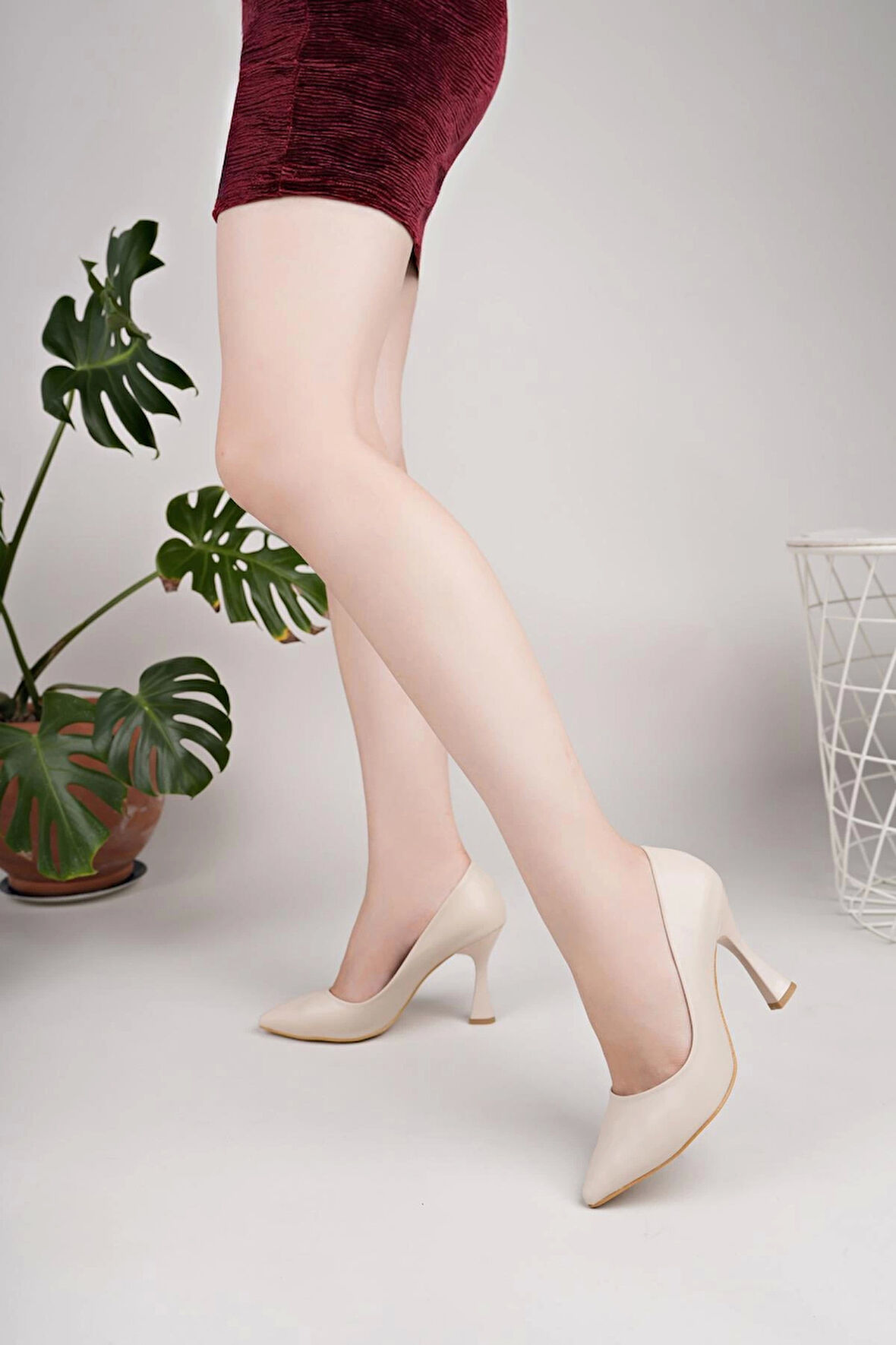 Nesil Shoes Özma 499 Ten Topuklu Kadın Stiletto