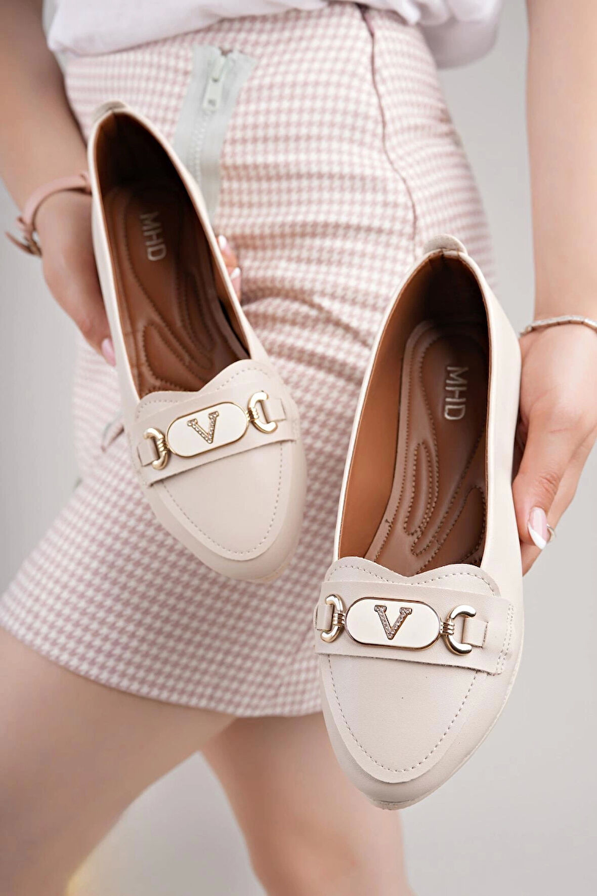 Nesil Shoes Mhd 64 Ten Taşlı Günlük Kadın Babet