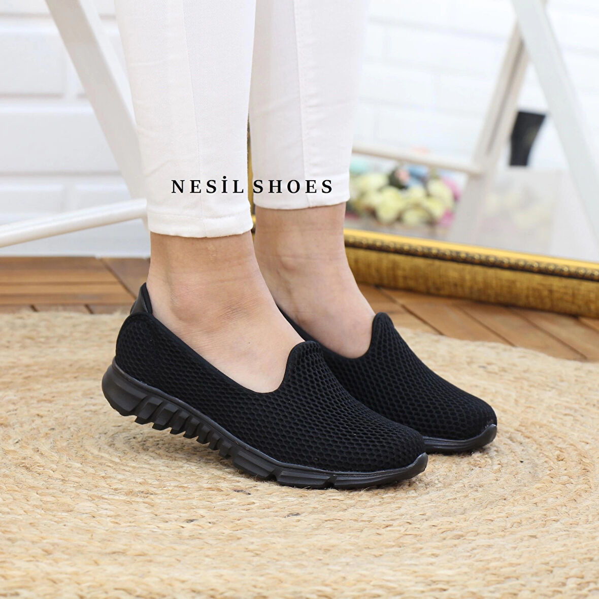 Nesil Shoes Dvm 901 Siyah Anatomik Esnek Kadın Yürüyüş Ayakkabısı