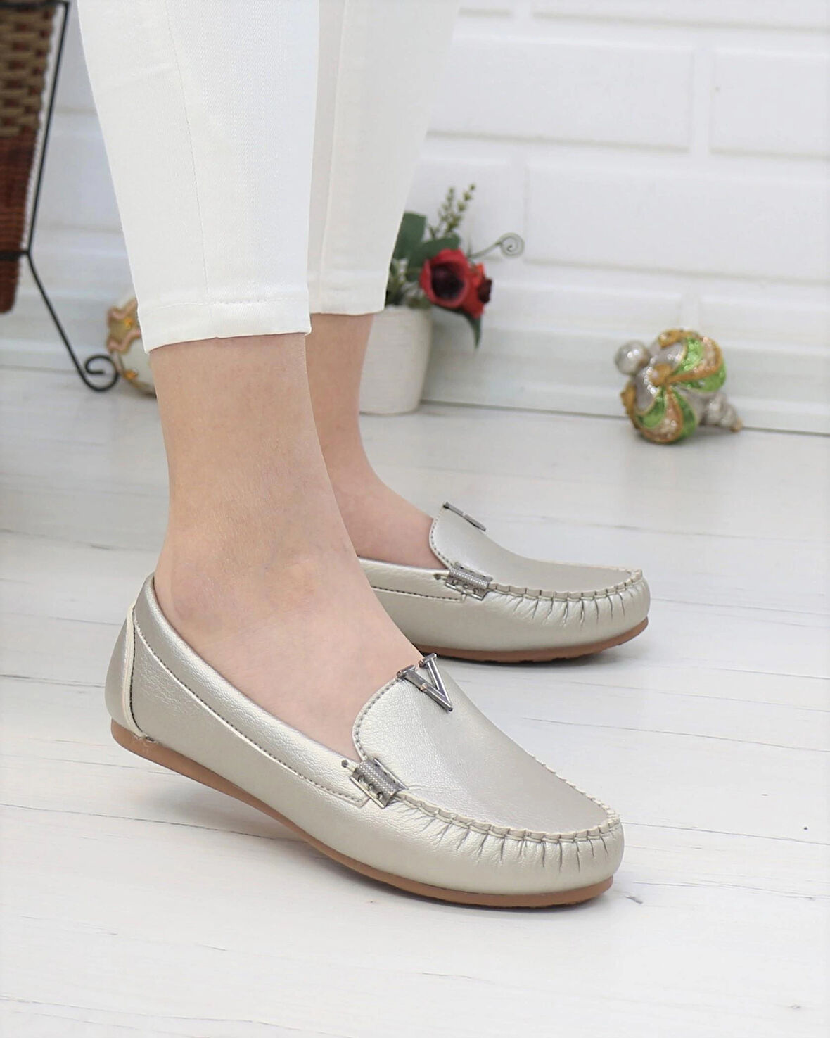 Neyna 001 Gold V Toka Günlük Kadın Babet