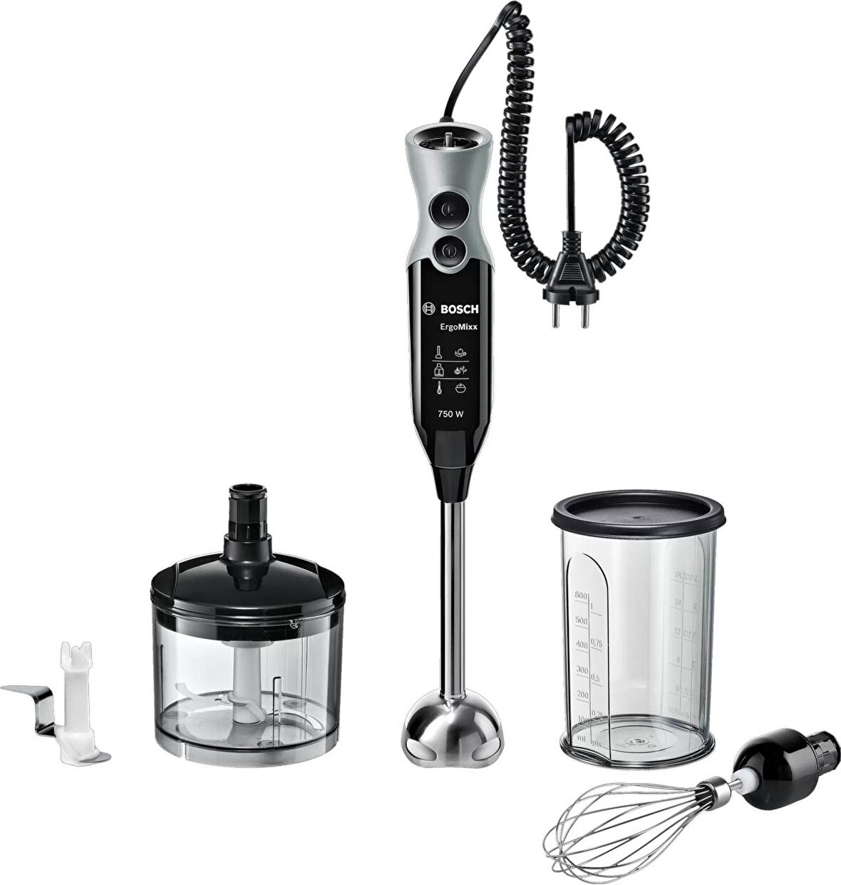 Bosch MSM67170 ErgoMixx 750 W Blender Seti Siyah