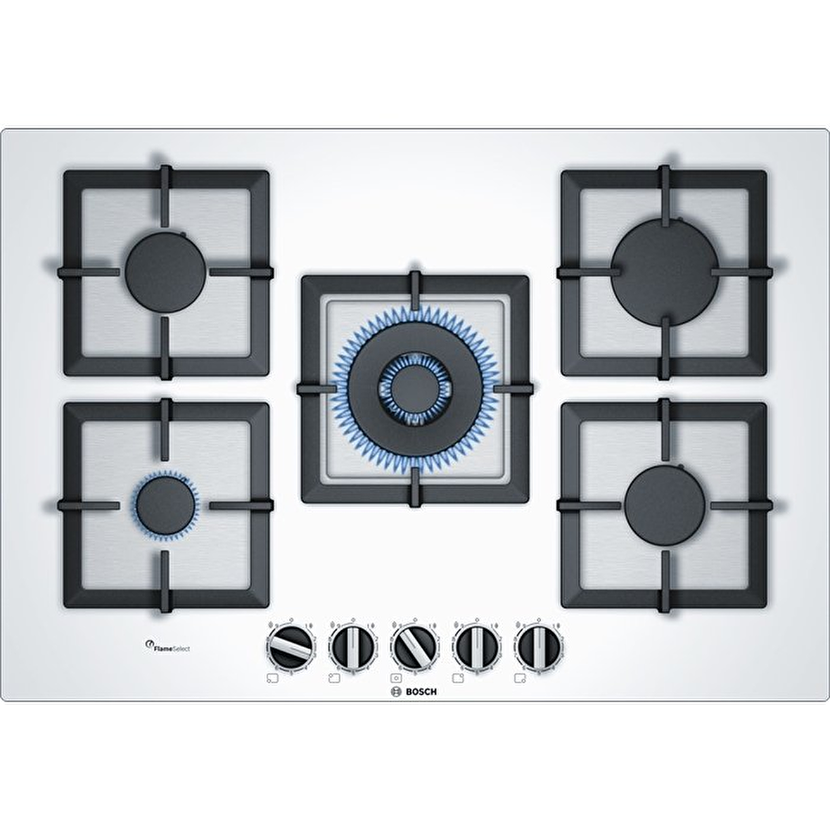 Bosch PPQ7A2B20 Doğalgazlı 5 Gözlü Ankastre Ocak